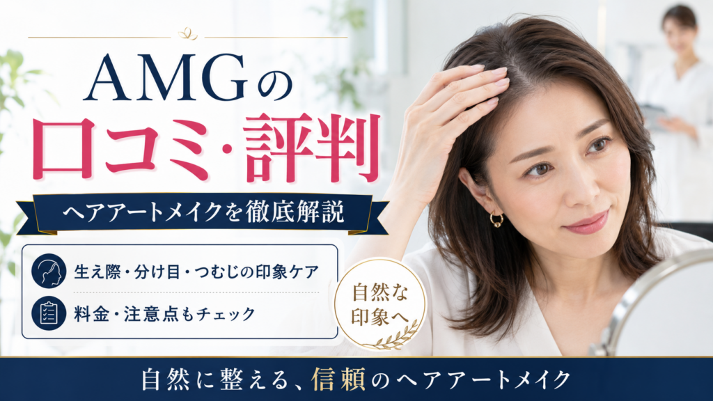 AMG（アートメイクギャラリー）のヘアアートメイクの口コミ・評判は？生え際・分け目・つむじの印象を整える施術を徹底解説