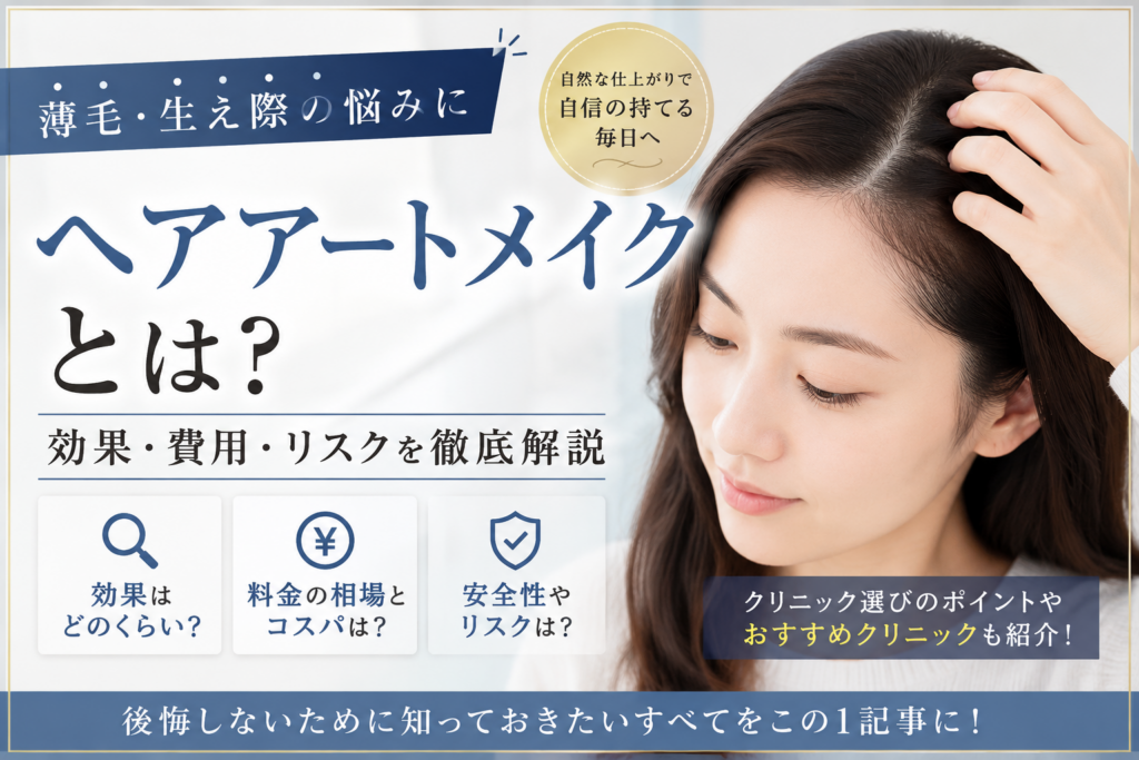 ヘアアートメイクの口コミ評判は？生え際・薄毛カバー・SMPの料金や失敗しない選び方を解説